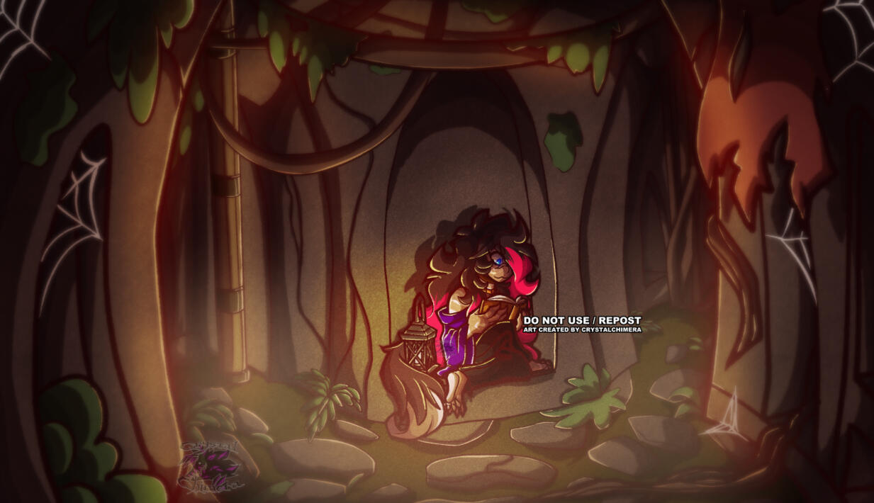 Personal work, titled: "Dark dungeon reading". [ 2021 ]